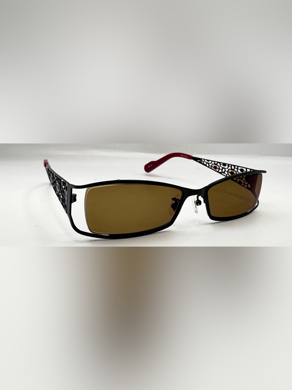 5A-018 Black Oval Sunglasses Frames Only